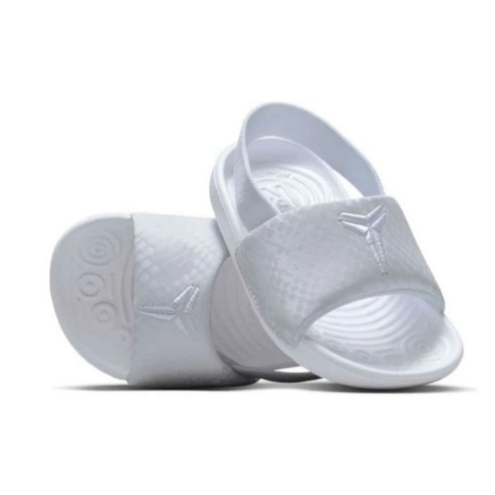 Gently Used Nike Kobe Kawa White Slides -Size 6C